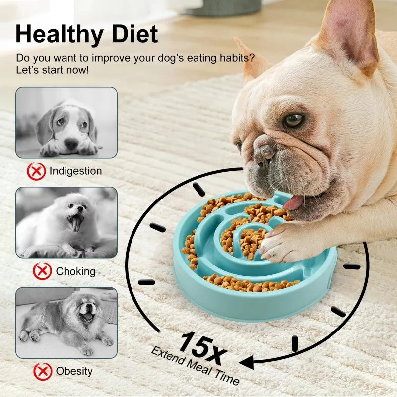 Slow Feeding Pet Food Bowl